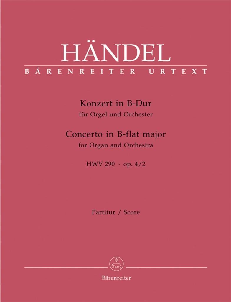 Organ Concerto Op4-2 Full Score